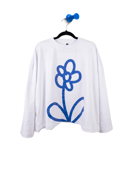 BLUE FLOWER LONG SLEEVE