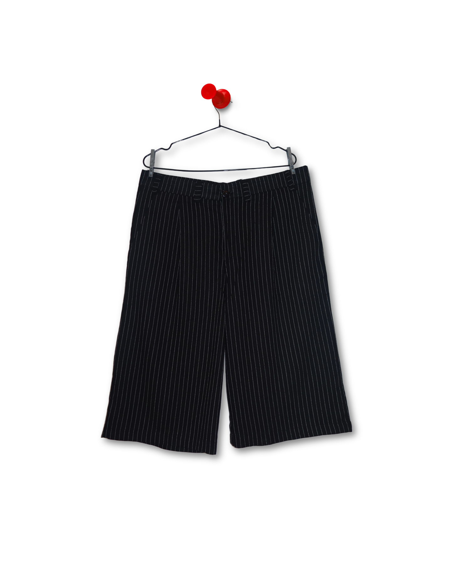 PINSTRIPED SUIT JORTS
