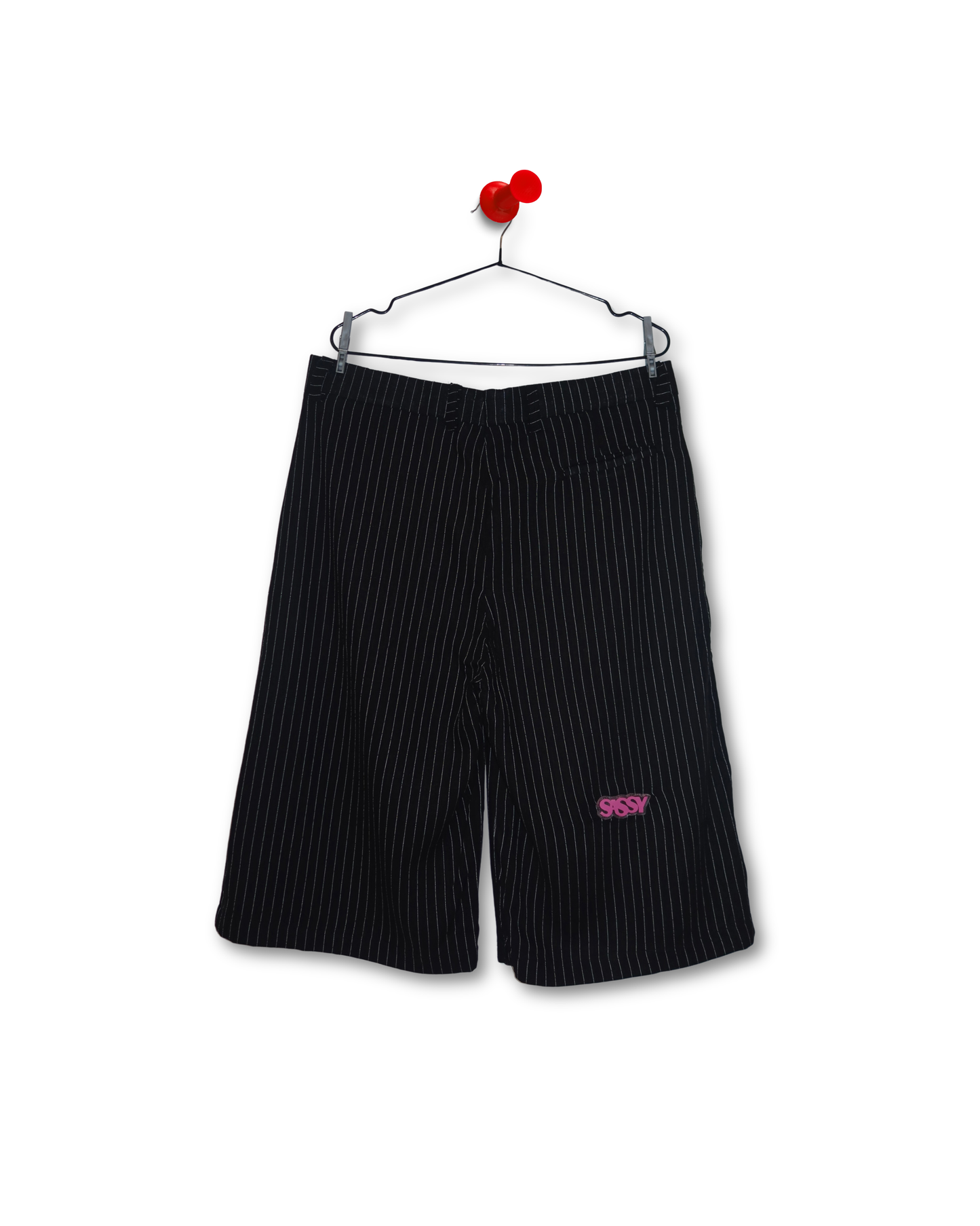 PINSTRIPED SUIT JORTS