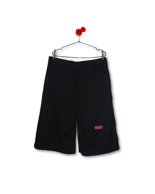 PINSTRIPED SUIT JORTS